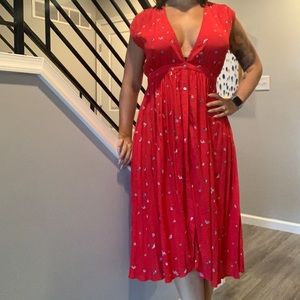 Flowy button up dress